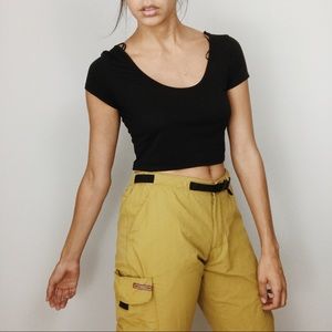 REI Yellow/Green Hiking Pants w/ 30SPF